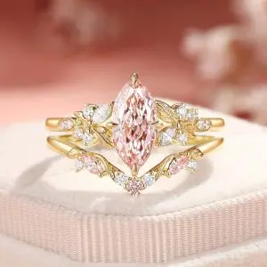 Monet Garden Moissanite Anniversary Ring