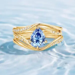 Sterling Silver Moissanite Stackable Ring Set