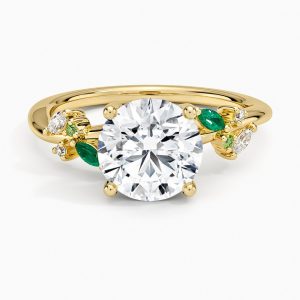 S925 sterling silver ring set with a 2-carat moissanite